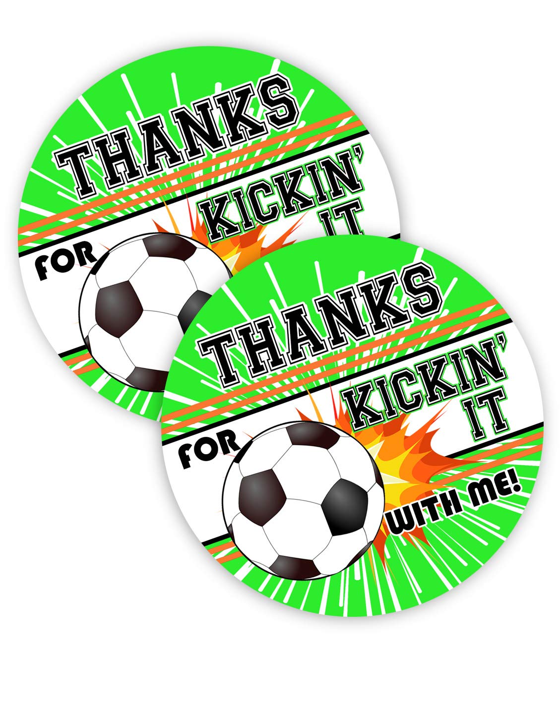 Personalised Football Birthday Stickers Party Thank You Sweet Cones Labels 012 