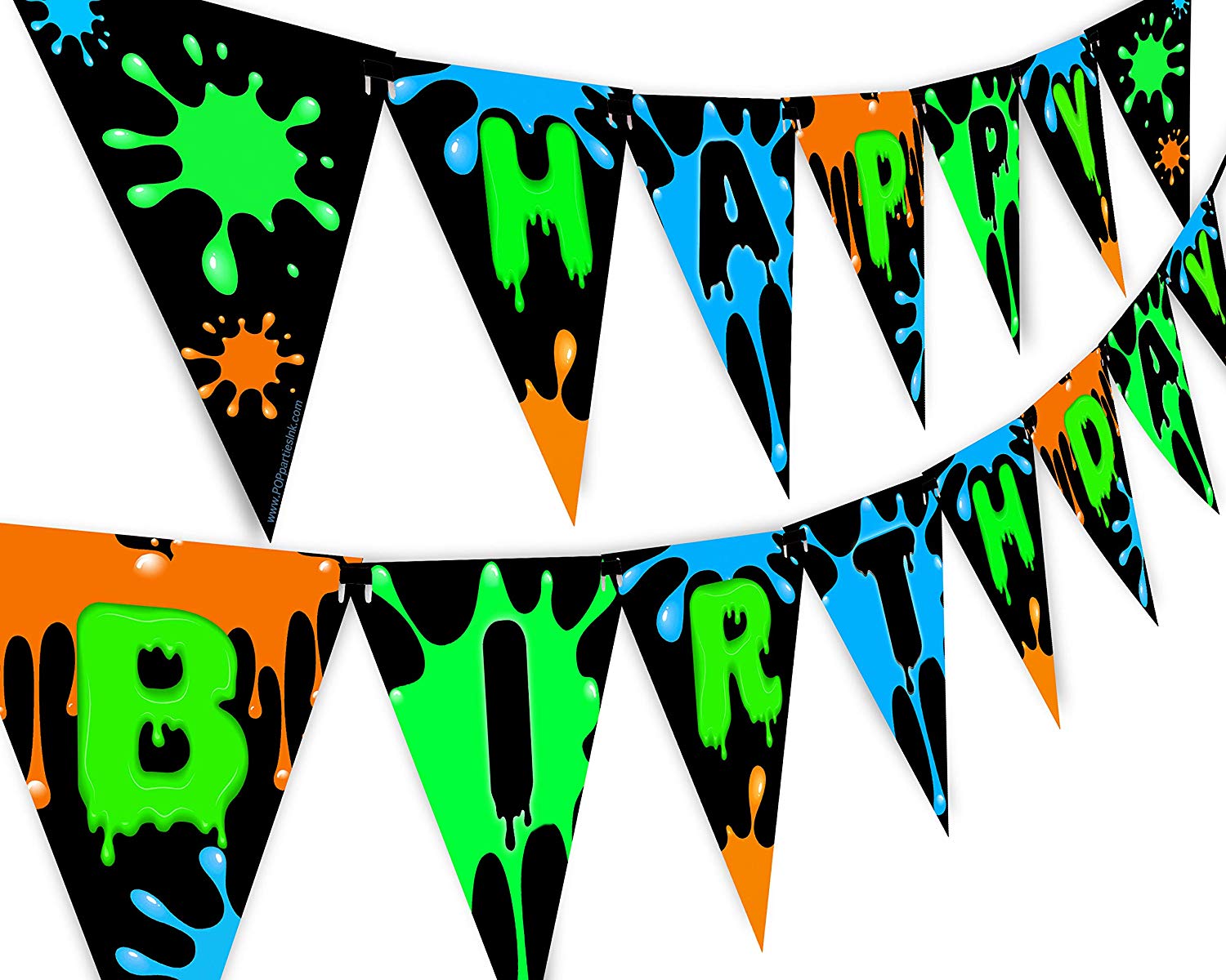 Slime Green Happy Birthday Banner Pennant – Slime Party Decorations – Art  Party Supplies – Slime Party Supplies – Green