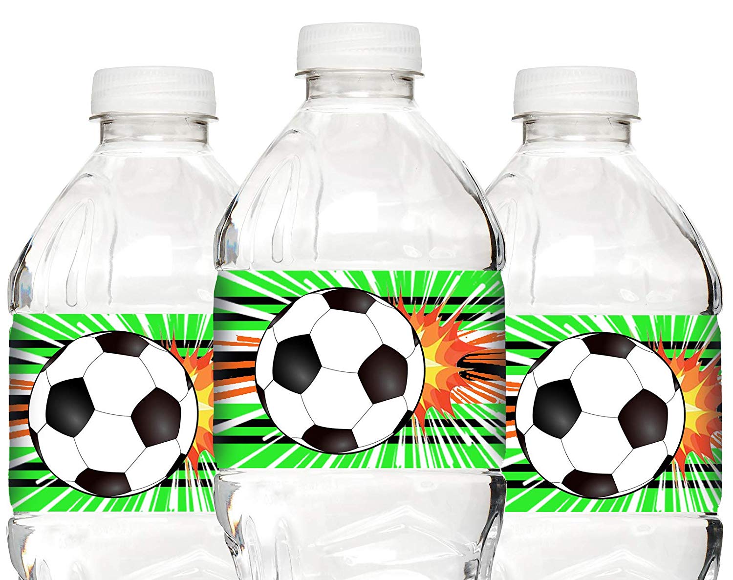 Soccer Waterproof Bottle Labels – 20 Bottle Labels – Soccer Party  Decorations – Soccer Party Supplies – Bottle